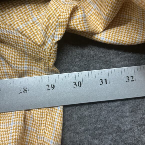 Brooks Brothers Shirt Mens 2XL XXL Orange Plaid Button Down Made In USA (photo) - Picture 6 of 8